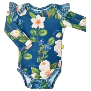 Malla Uv Traje De Baño Mini Anima Bebe Flores Silvestre Azul