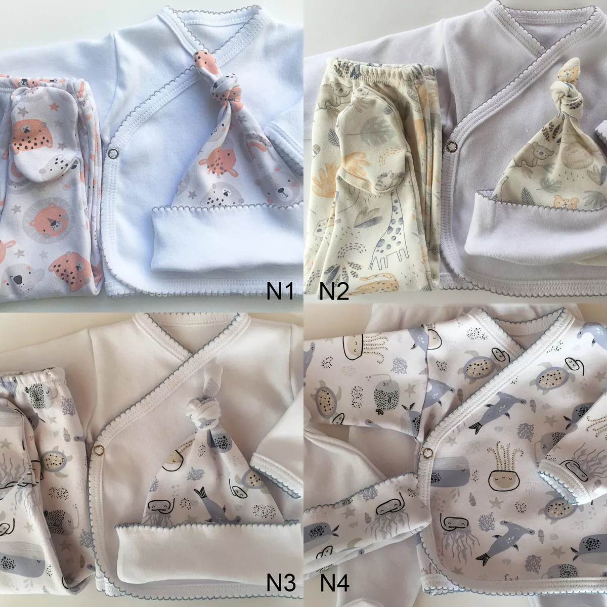 Conjunto Para Recién Nacido Set De Batita, Ranita Y Gorrito - Imagen 3