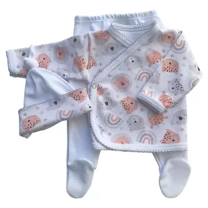 Conjunto Para Recién Nacido Set De Batita, Ranita Y Gorrito