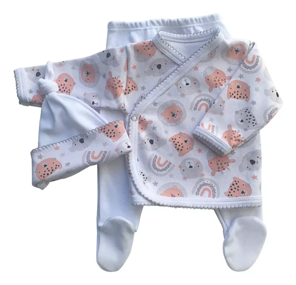 Conjunto Para Recién Nacido Set De Batita, Ranita Y Gorrito