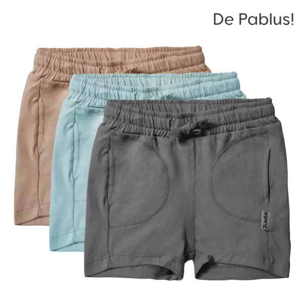 Short Bebé Con Bolsillos Algodón Liviano Zuweni - Imagen 3