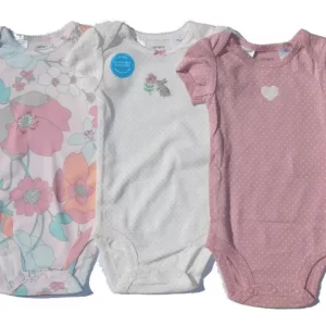 Pack X3 Bodies Manga Corta Para Nena Carters