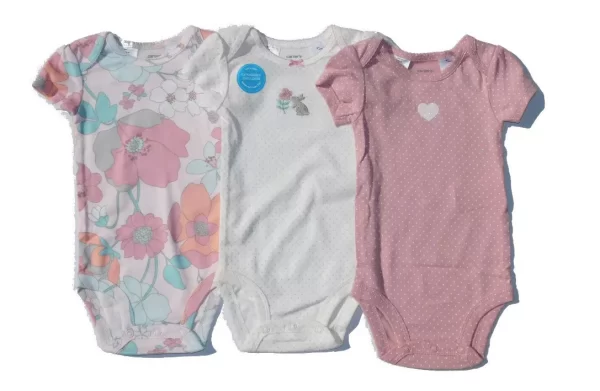 Pack X3 Bodies Manga Corta Para Nena Carters
