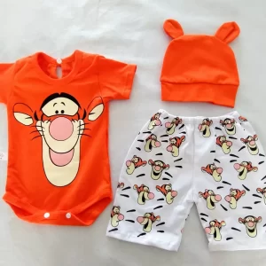 Conjunto Bebe Personajes Body Nacimiento A 12 Meses Ajuar