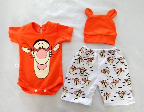Conjunto Bebe Personajes Body Nacimiento A 12 Meses Ajuar